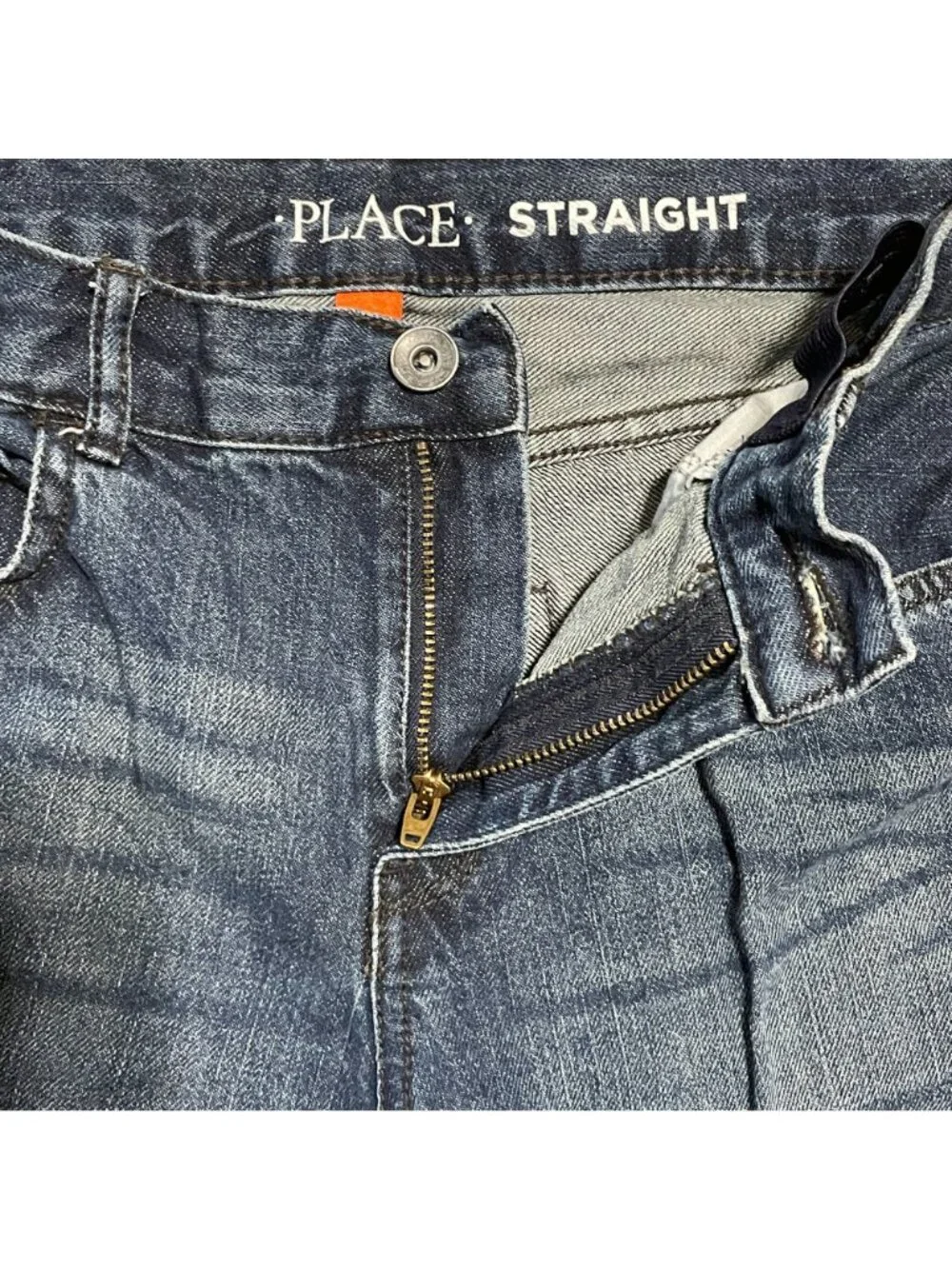 Children's Place Boys Straight Denim Jeans Size 14  Adjustable Waist‎